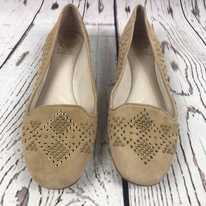 Vince Camuto Lonovan Suede Studded Loafer Flats